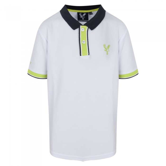 Neon Polo Shirt Junior White