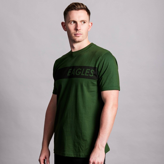 Eagles Raised Print T-Shirt Forest Green