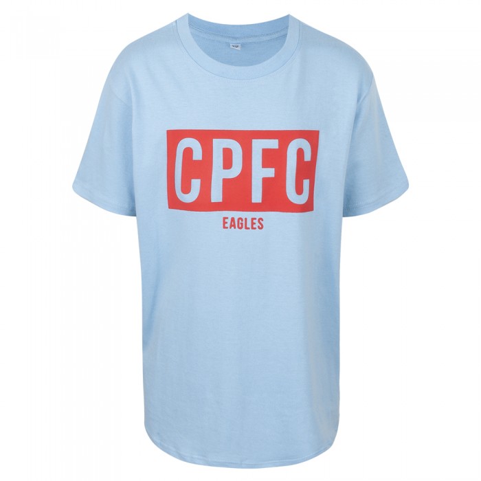 CPFC Raised Print Tee Junior Sky