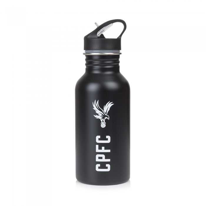 CPFC Metal 400ml Flip Top Bottle Black