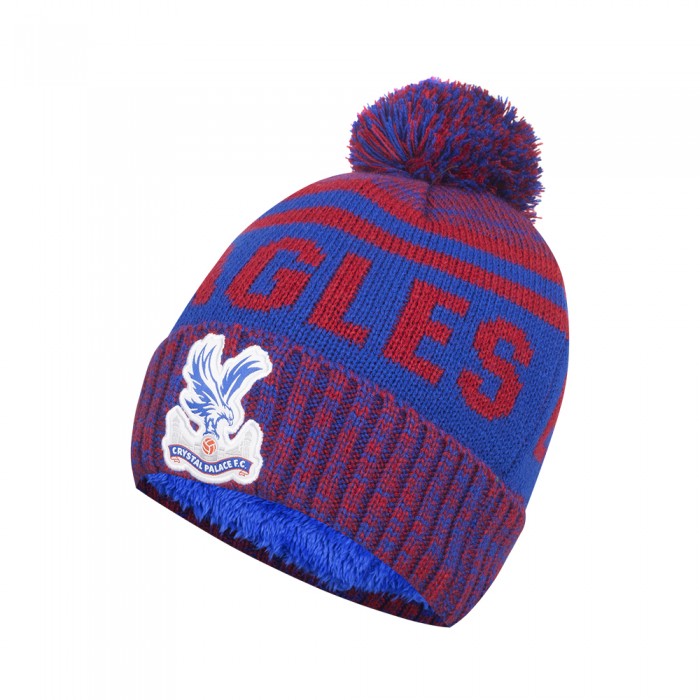 Eagles Text Bobble Hat Red/Blue