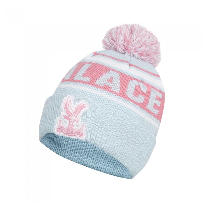 Eagles Text Bobble Hat Sky/Pink