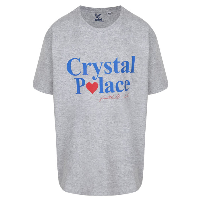 Crystal Palace Heart T-Shirt Junior Grey