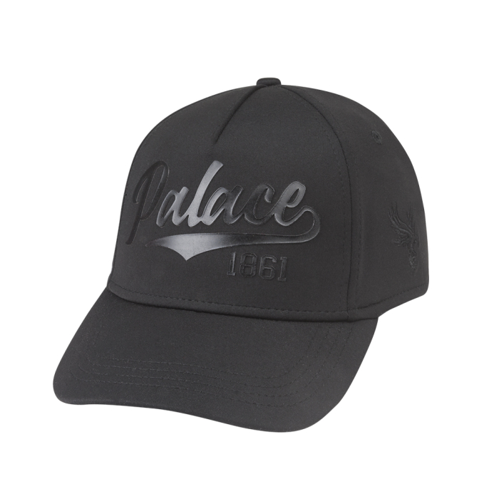 Palace Raised Print Cap Black