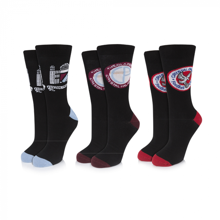 Retro Logo Boxed Socks 3 Pack  Adult (7-11)