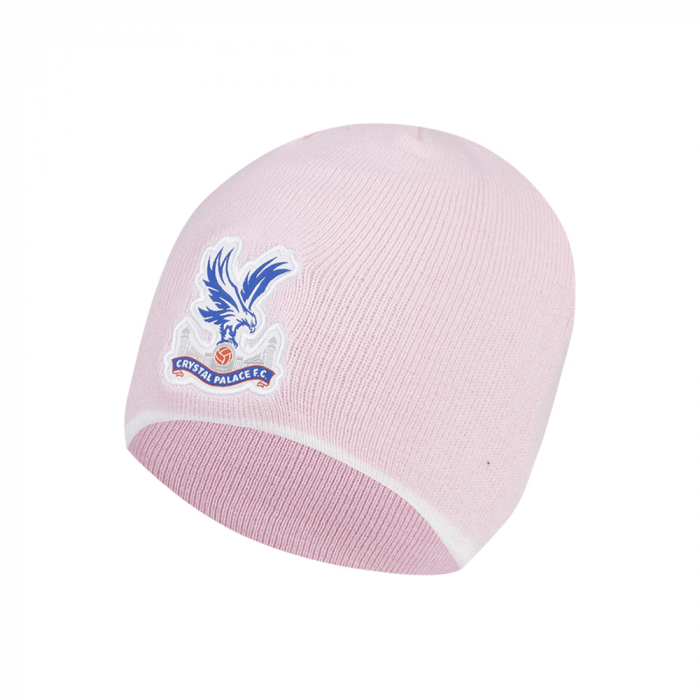 Adult Pink Beanie White Trim