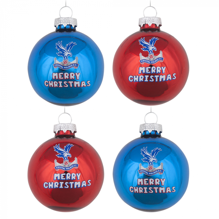 Merry Christmas Baubles (4 pack)