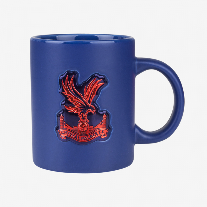 Embossed Metallic Crest Mug