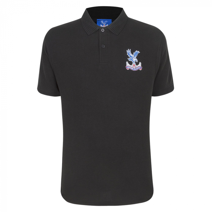 Logo Fine Knit Polo Shirt Black