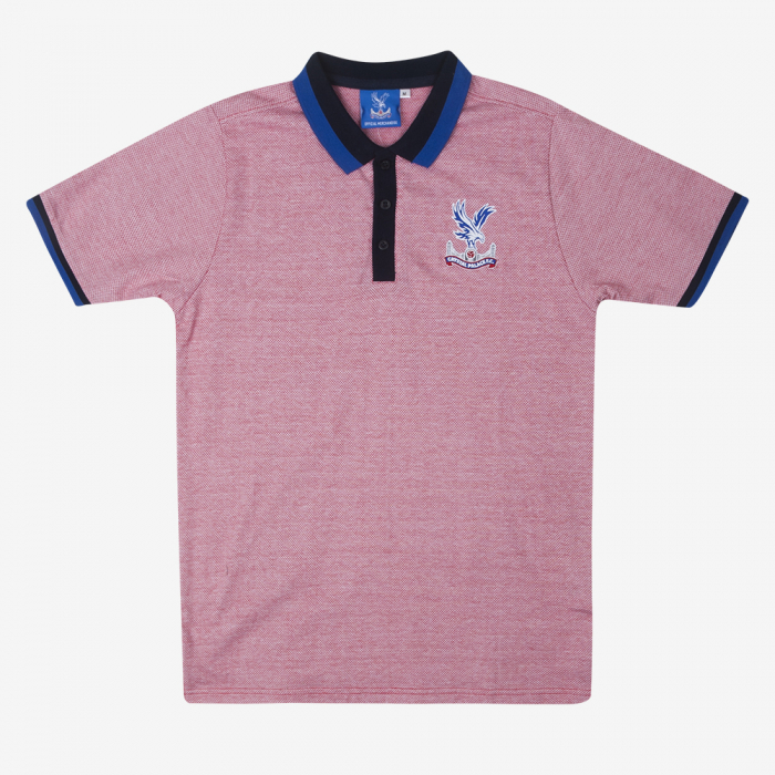 Twin Stripe Collar Polo Shirt Red