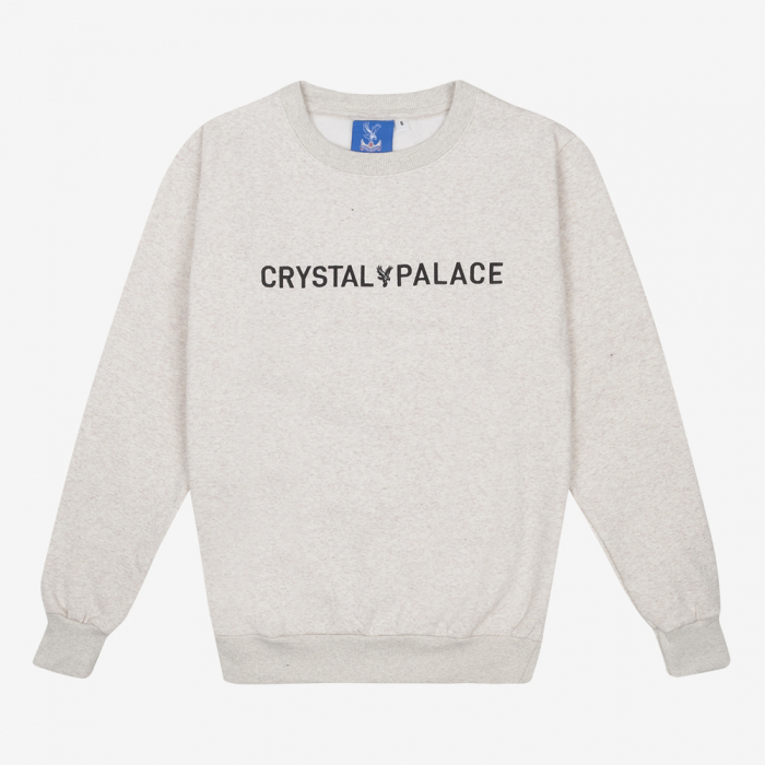 Crystal Palace Embroidered Crew Sweatshirt Oatmeal