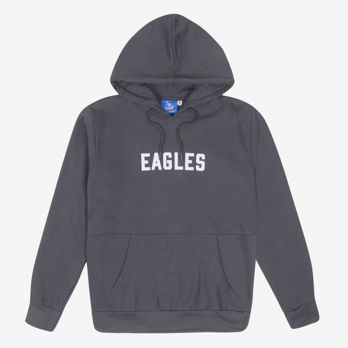 Eagles Raised Print Hoodie Charcoal