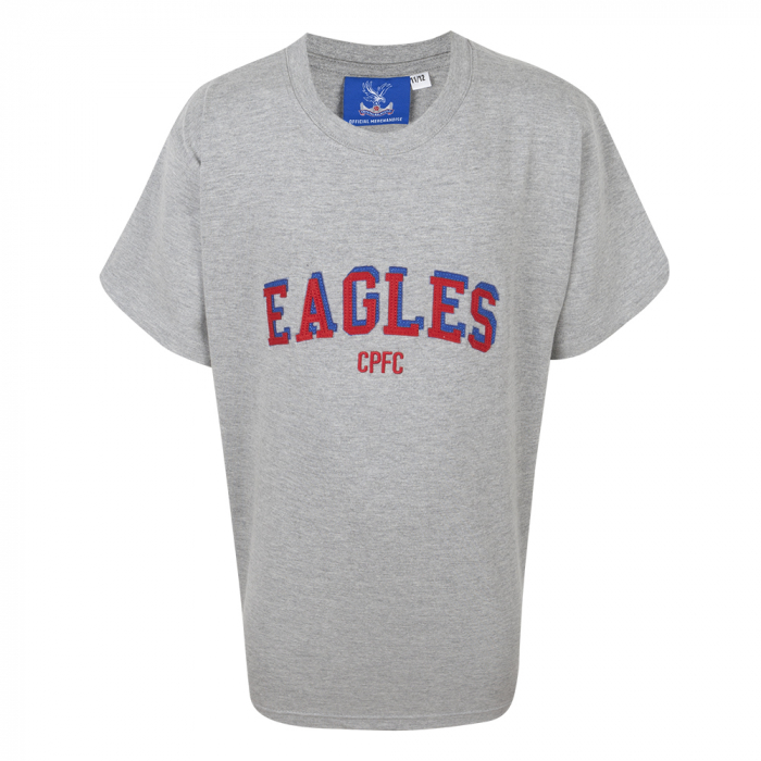 Eagles Applique T-Shirt Junior Grey