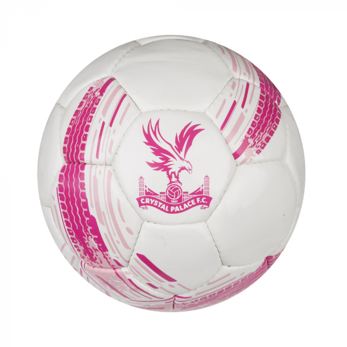 CPFC Size 5 Fusion Football White/Pink