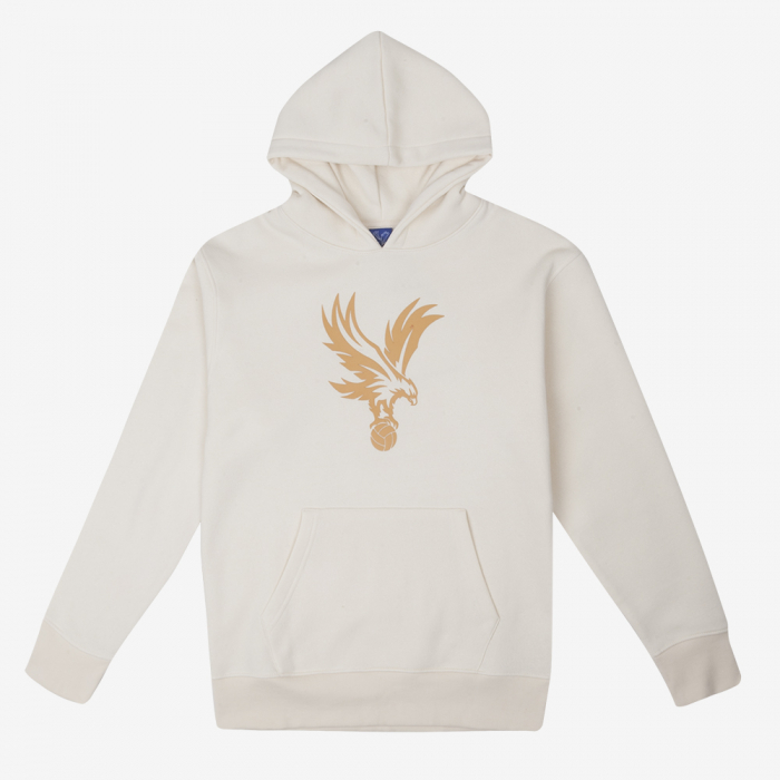 Logo Raised Rubber Hoodie Stone