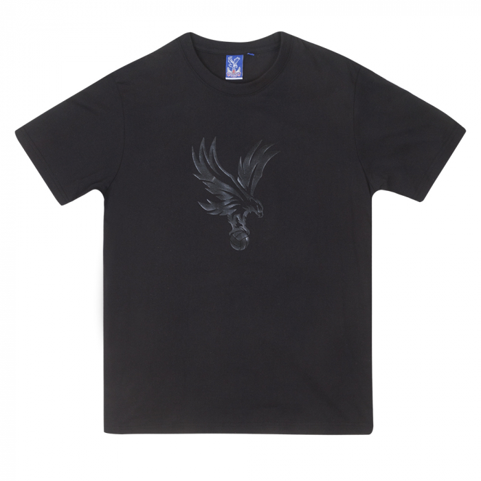 Logo Raised Rubber T-Shirt Black