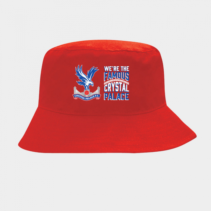 We're The Famous Crystal Palace Bucket Hat Red