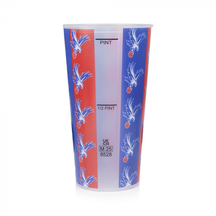 Logo Striped Reusable Eco Pint Glass