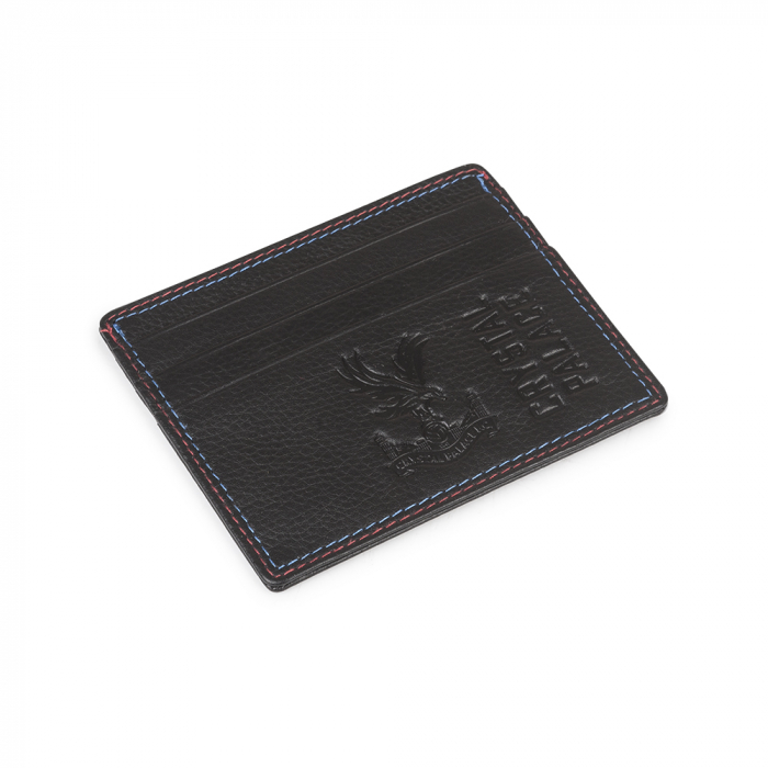 Logo Leather Card Holder Black