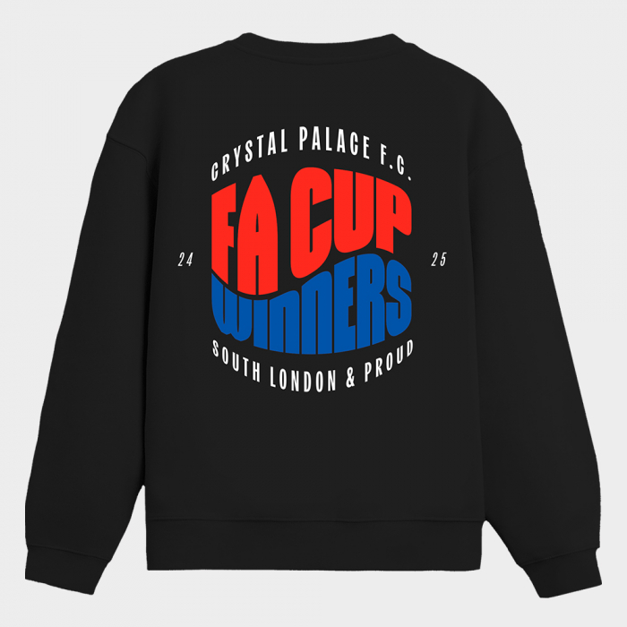 FA Cup Winners Oversized Sweatshirt Black