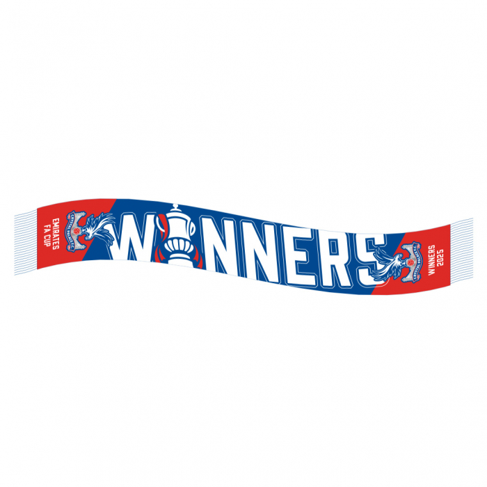 FA Cup Winners Large Text Scarf Red/Blue