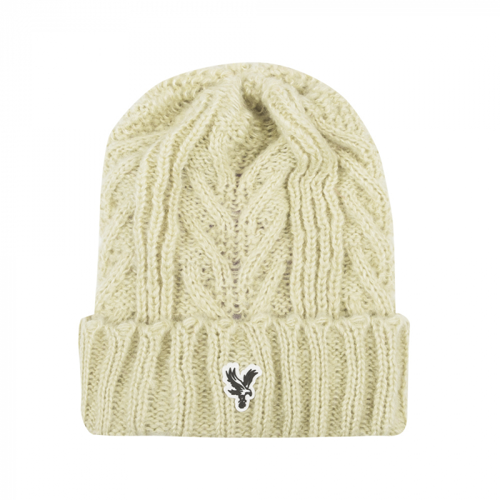 Eagle Cable Knit Beanie Green