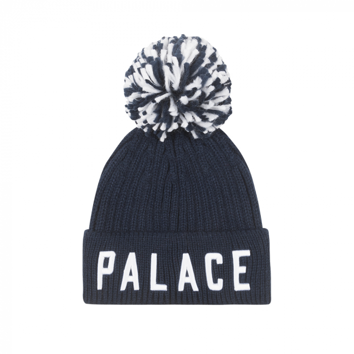 PALACE Junior Bobble Hat Navy