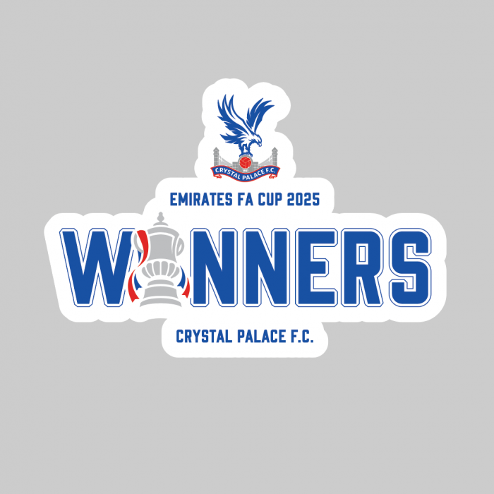 FA Cup Winners Window Sticker White